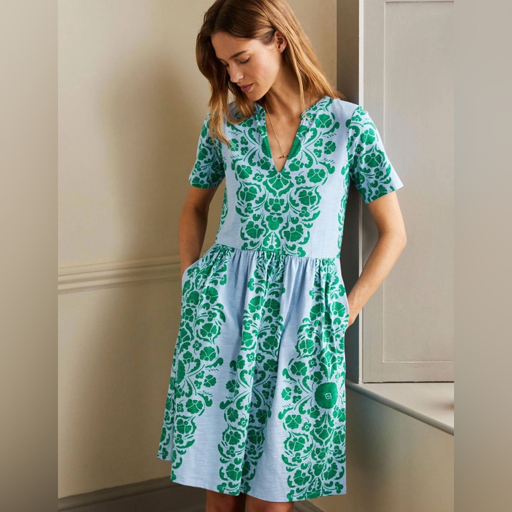 BODEN Easy Notch Neck Jersey Dress‎ size 2